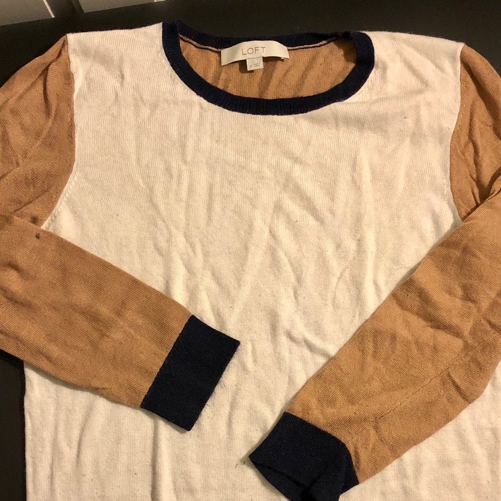 LOFT color-block sweater